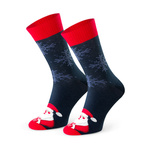 Cotton Cotton Santa Socks Navy Blue, Product