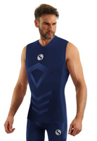 Men's Sleeveless Thermo Active Black Breathable T-Shirt
