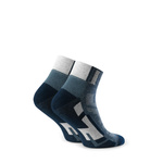 Black half terry sports socks