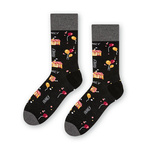 Black cotton socks for men XU012 FAMILY socks art 084