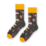Melange graphite socks for men seamless FAMILY socks art 084