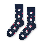 Christmas socks art.136 wz 65 seamless Santas