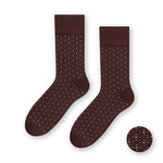 Maroon Patterned Suit Socks