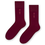 Gładkie męskie skarpety garniturowe  ze wzorem