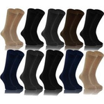 Sesto Senso Herren Bambussocken Set – Weiche Anzugsocken aus EKO BAMBOO Kollektion, Atmungsaktiv und Feuchtigkeitsregulierend, 10er Pack, Erhältlich in Schwarz, Grafit, Marineblau, Braun, Beige
